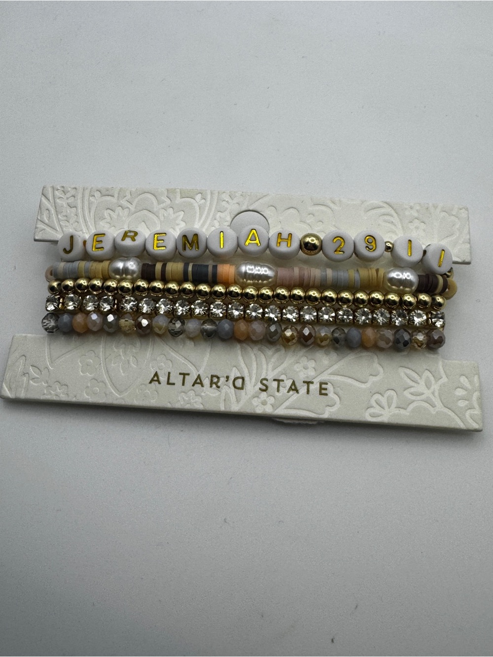 Altar'd State Jeremiah 29:11 Beaded Bracelet Set